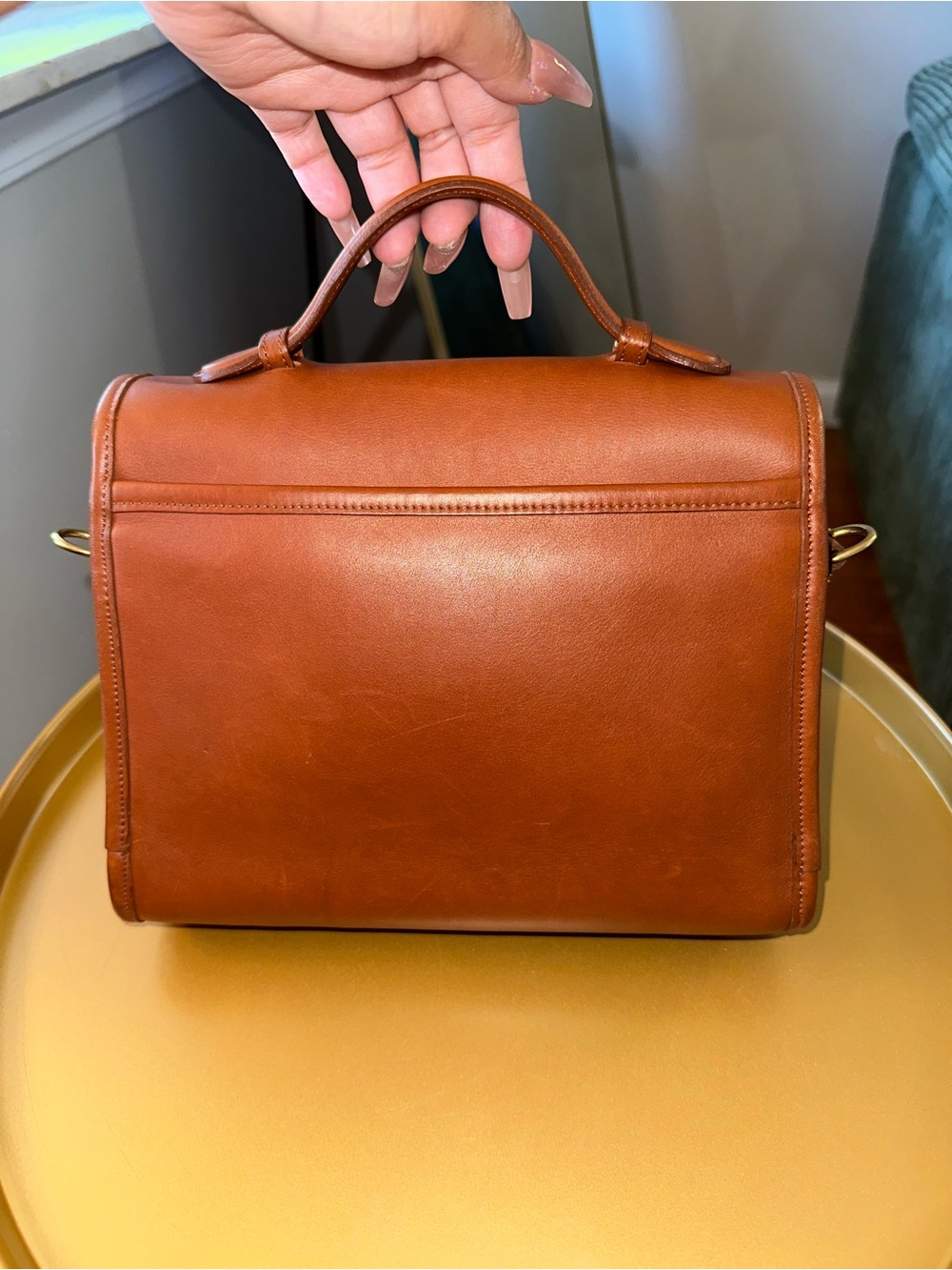 Coach Court Bag — 9870 (British Tan, 1998, Made in Turkey) - Picture 2 of 11